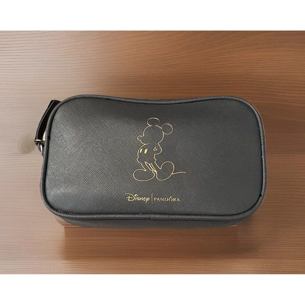 Pandora Disney Limited Edition Mickey  Mouse 90th Anniversary Gray Wristlet